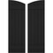 Ekena Millwork Americraft 5-Board (2 Batten) Wood Joined Board-n-Batten Shutters w/Ellipt Top, ARW101BE518X77BLH, PR ARW101BE518X77BLH - alternate 1
